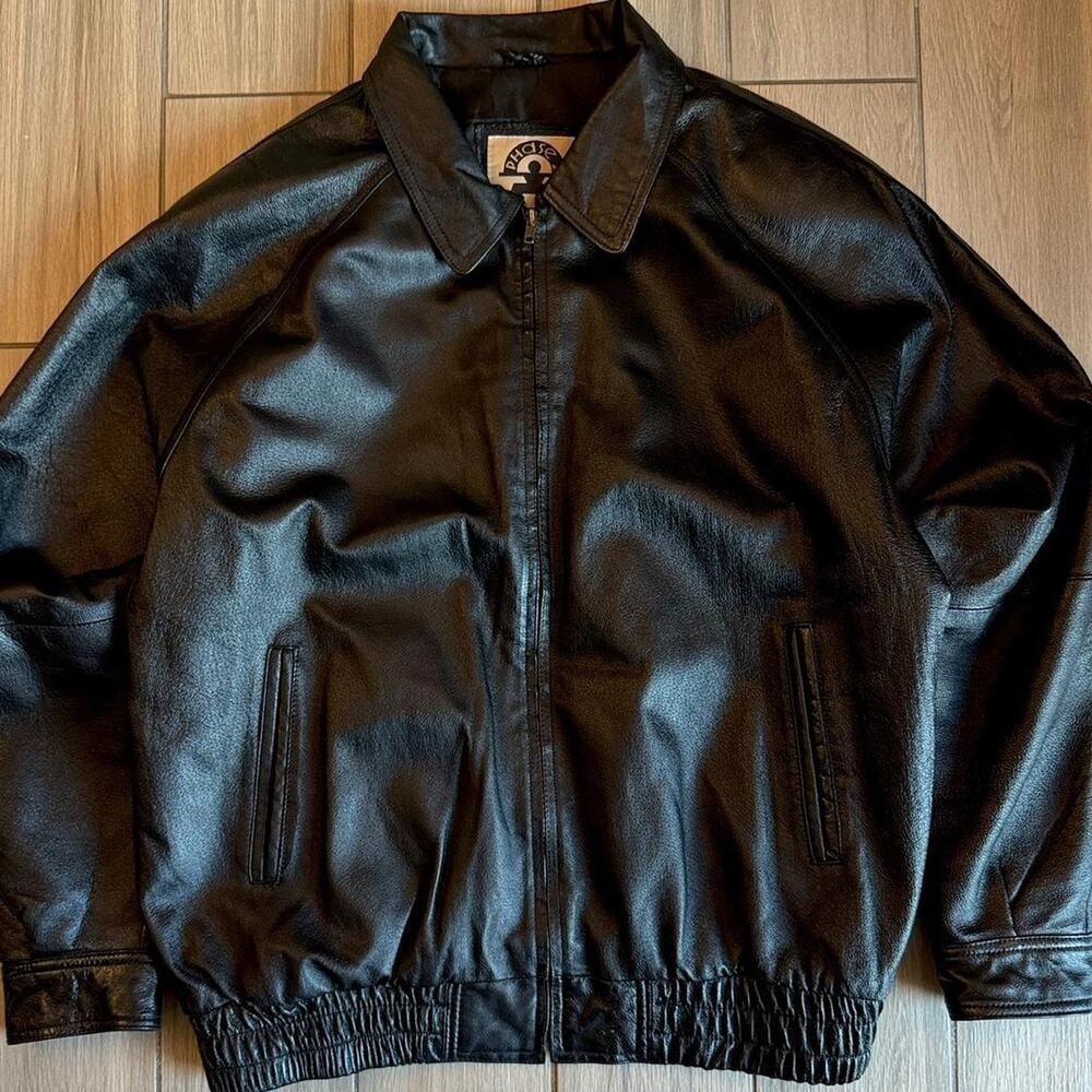 Phase 2 Bomber Genuine Leather Jacket - Size XLT (Tall/Long)